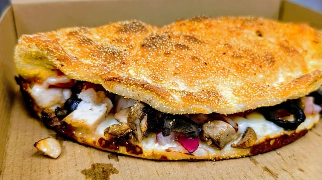 Steak, Cheese & Mushroom Sub.